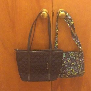 AUTHENTIC VERA BRADLEY, Navy NWOT & and Flowered