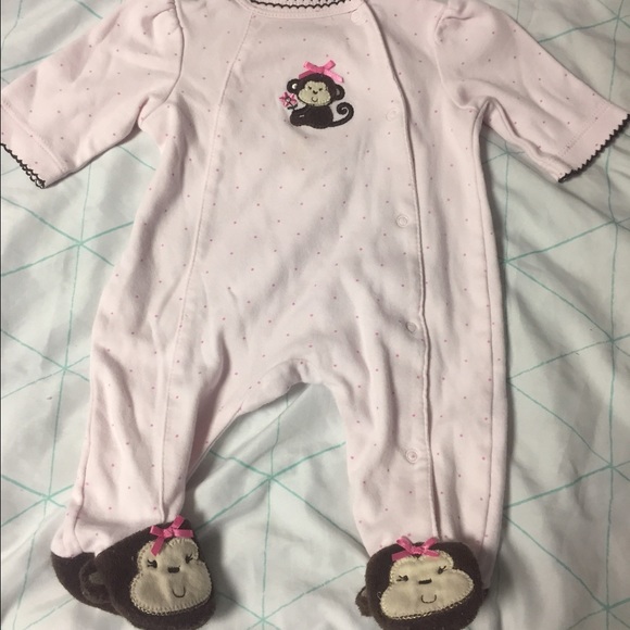 Newborn Monkey Footed Sleeper