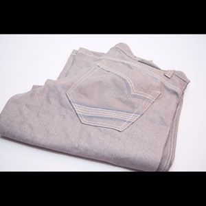 New grey denim jeans