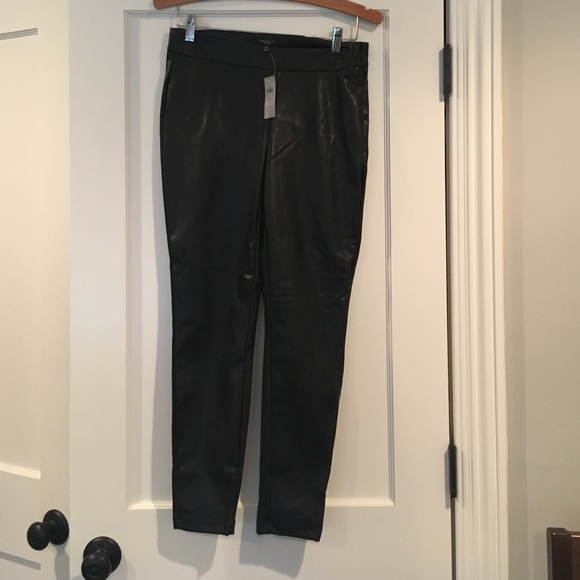NWT Ann Taylor faux leather legging size 6P