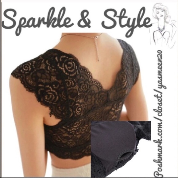 ✨💖Black lace bralette - Picture 2 of 4