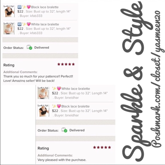 ✨💖Black lace bralette - Picture 4 of 4