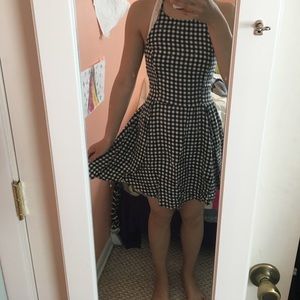 A&F black and white gingham dress
