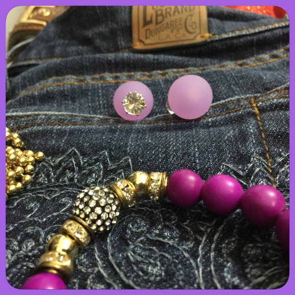NEW💜DBL sided 💜crystal earrings!
