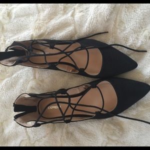 Express lace up flats
