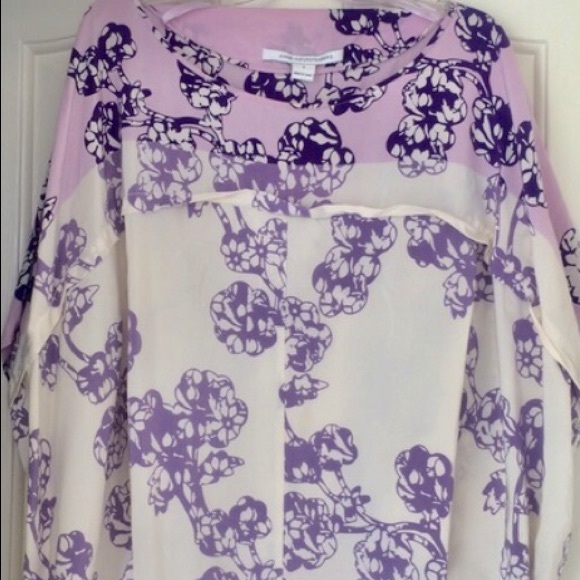 DVF silk floral blouse - Picture 1 of 3