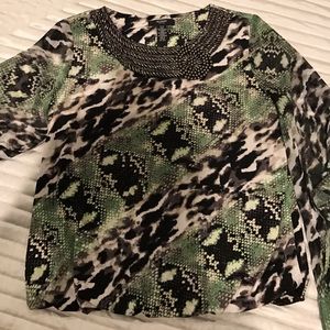 Alfaro green black top sz P S