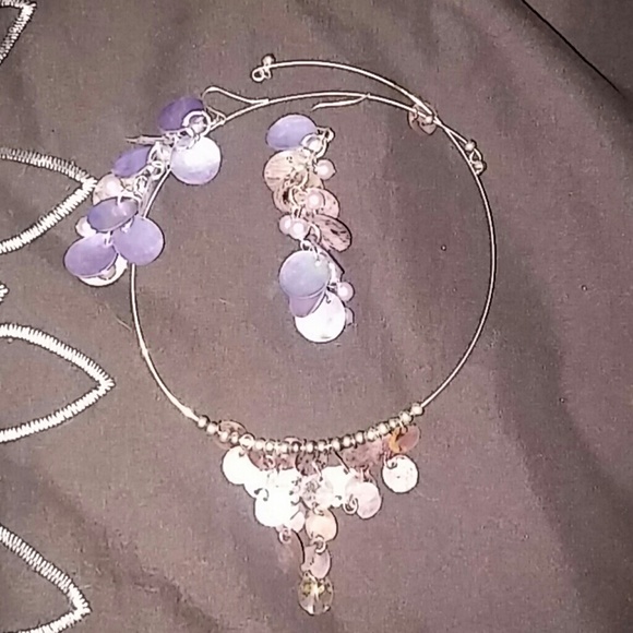 Choker and earring set