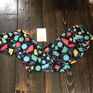 Lularoe OS Geometric/Fruit Leggings