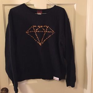 Leopard Print Diamond Brand Sweatshirt