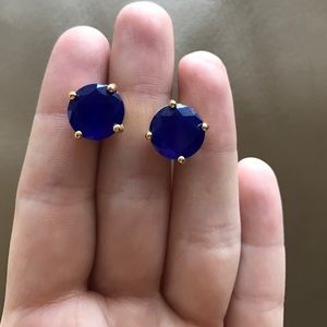 Kate Spade Large gum drop earrings - blue