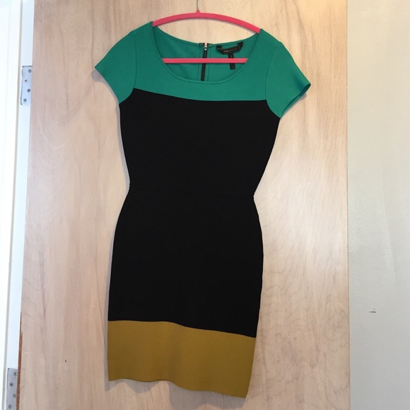 BCBG Maxazria Color block dress