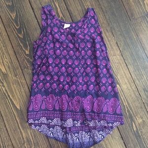 Purple Paisley Tank Top