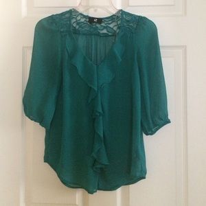Forest Green Blouse