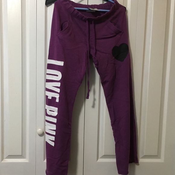 Victoria Secret PINK purple sweats
