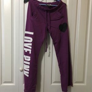 Victoria Secret PINK purple sweats