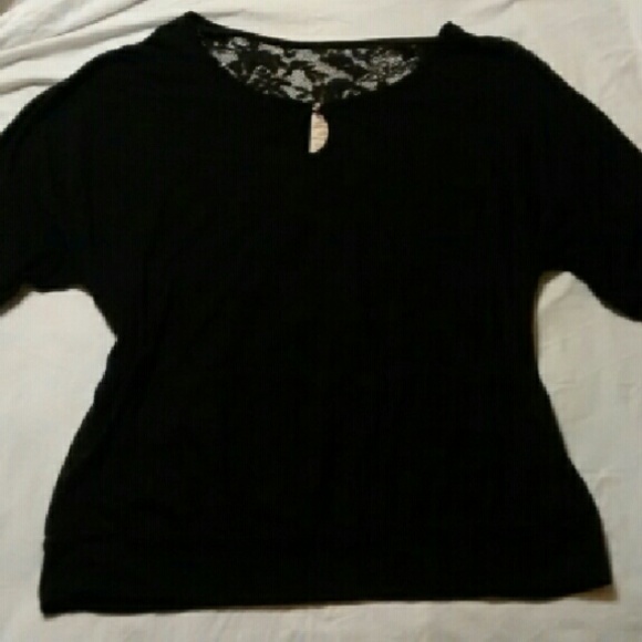 Black Blouse with Lace