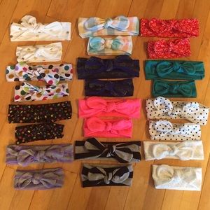 Mom and Baby Tie Headband Sets