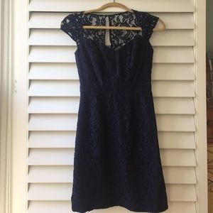 J.Crew blue, lace dress 00