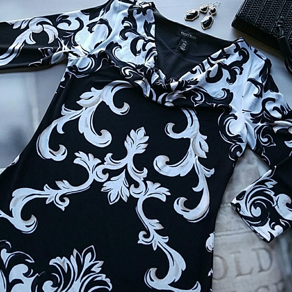 WHBM Cowl Neck Dress