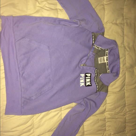 PINK Victoria's Secret Tops - Lavender colored worn once pink halfzip