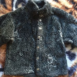 Celestial fuzzy winter jacket