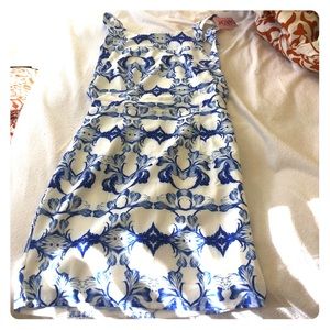 Toby Heart Ginger Body Con Dress with open back