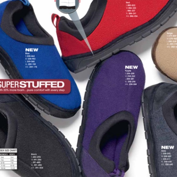 avon unisex slipper with memory foam
