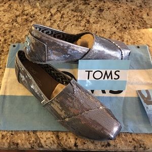 Toms Limited Edition Classics Pewter Sequins