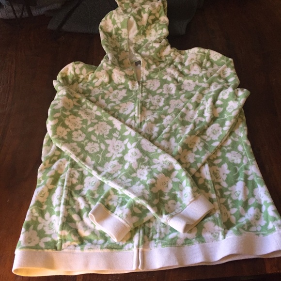 Ann Taylor French Terry  jacket with hood