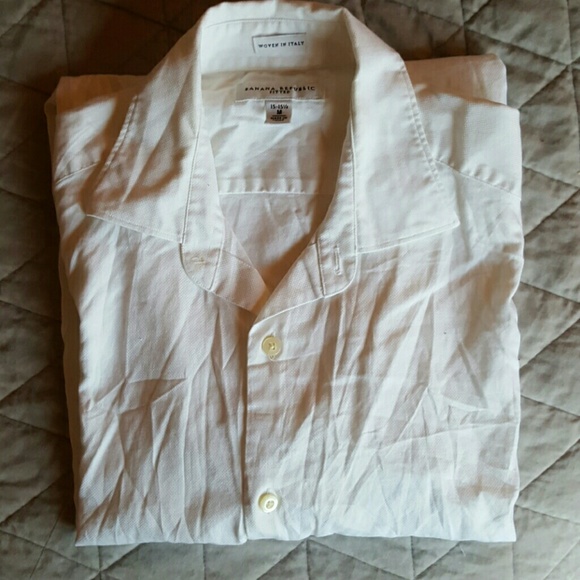 Men's Banana Republic white dress shirt