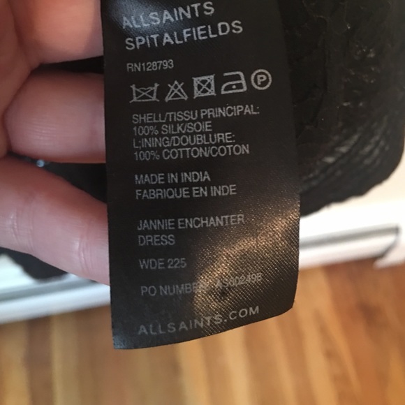 All Saints Jannie Enchanter shift dress Size UK 6 - Picture 4 of 4
