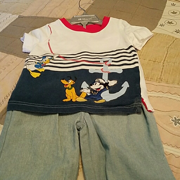Mickey Mouse  sailor Disney Store 2 piece outfit