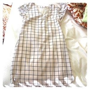 Shift Dress with Block Pattern