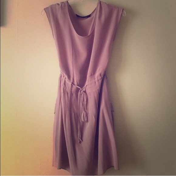 Silk Dress with Drawstring and Side Pockets Size S - Picture 2 of 4