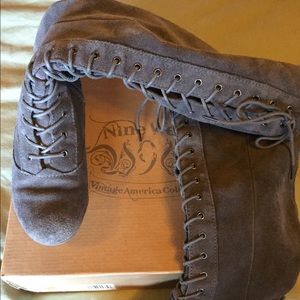 Nine West lace up boots