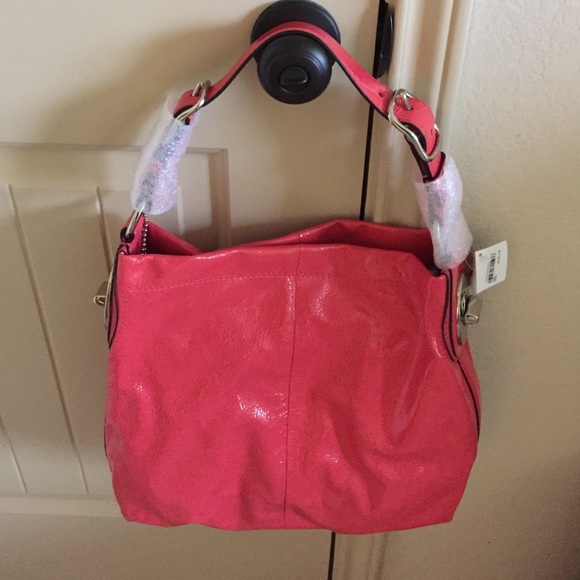Coral Coach handbag