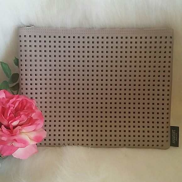 LAST DROP Kate Spade Saturday Perforated Clutch