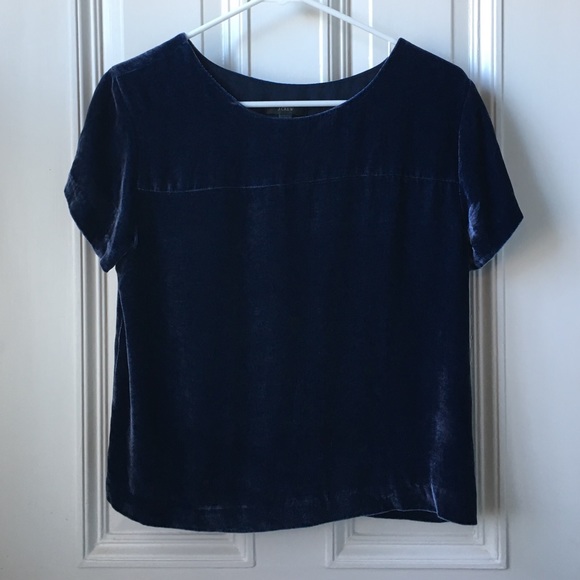 J Crew Velvet Top