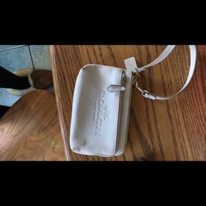 White coach wristlet