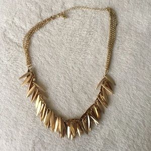 Gold statement necklace