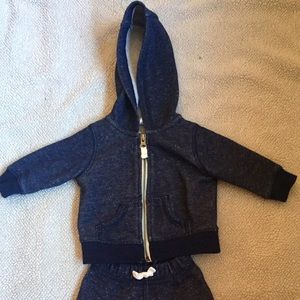 Carters navy sweatsuit