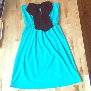 Judith March strapless bow dress