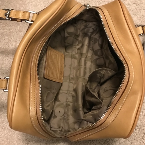tan leather coach