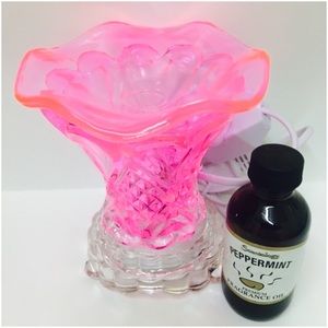 ELECTRIC GLASS OIL FRAGRANCE WARMER & OIL NEW!