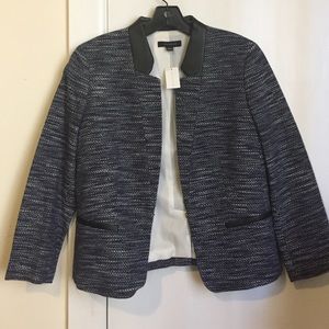 Blue tweed blazer