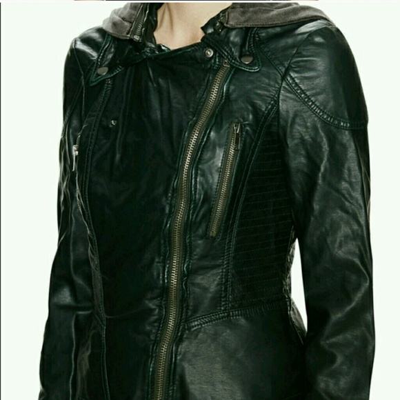 Vegan Leather Jacket - Picture 1 of 3