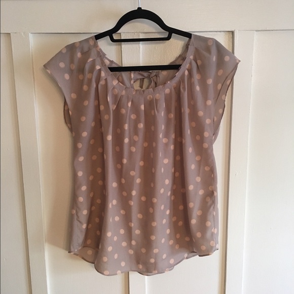 Lauren Conrad Grey and Pink Top