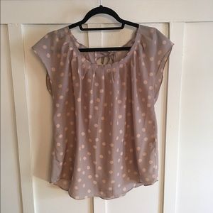 Lauren Conrad Grey and Pink Top