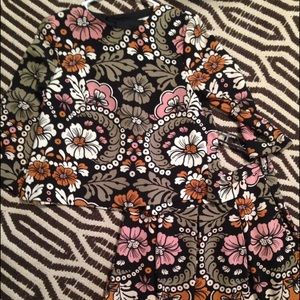 2 piece h&m swing top pleated skirt